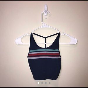 Stripe crop tank